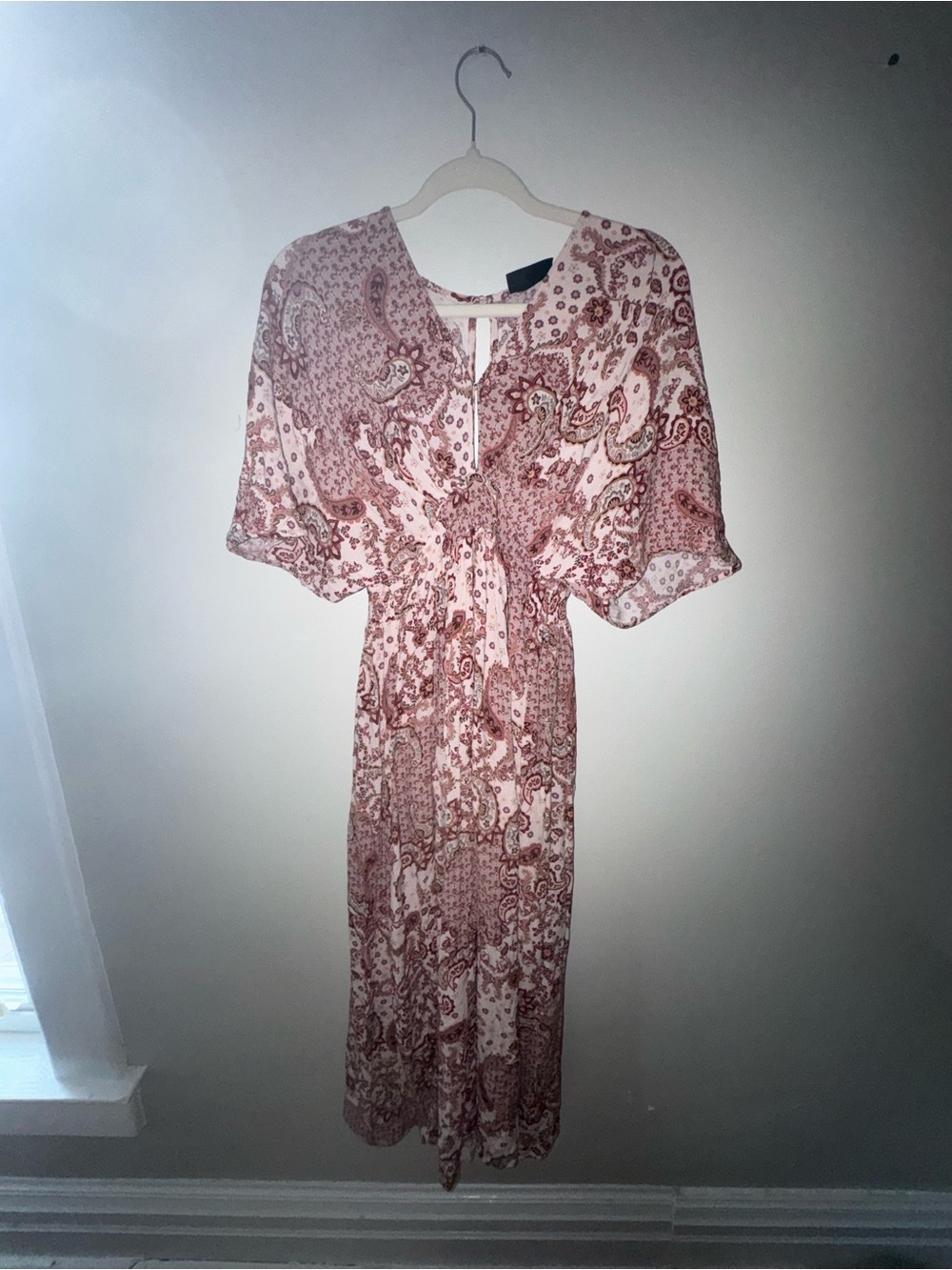 Paisley Maxi Dress V-Neck
